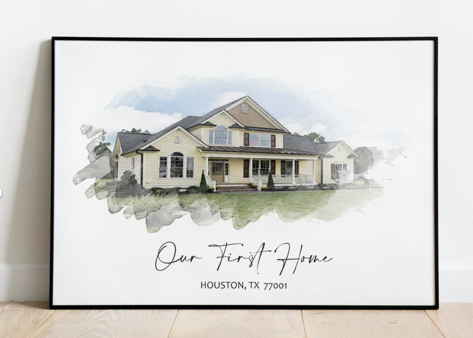 Watercolor Home Photo (10x12" - $20)